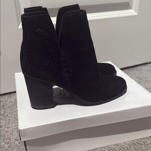 Steve Madden Black Ankle Booties